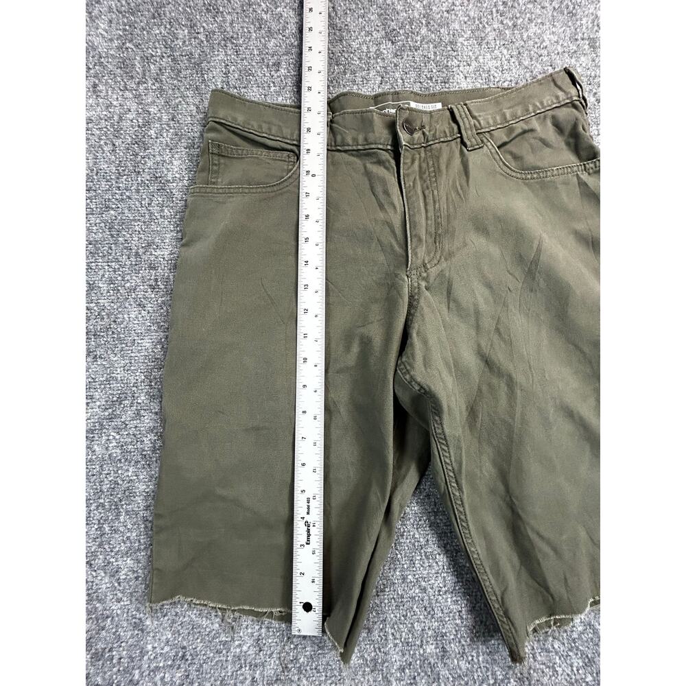 Carhartt Relaxed Fit Cargo Cut Off Shorts Olive Green Men's Size 33 Canvas - Picture 5 of 6